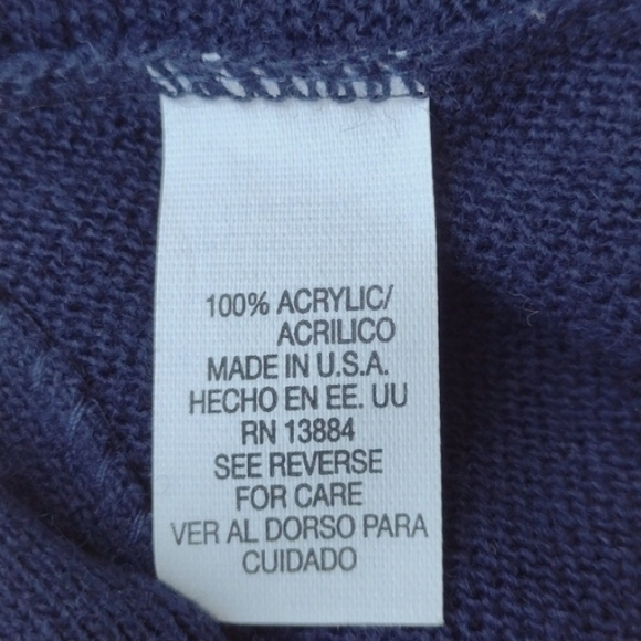 Vintage IZOD Navy Grandpa Cardigan 2XL - Picture 7 of 8